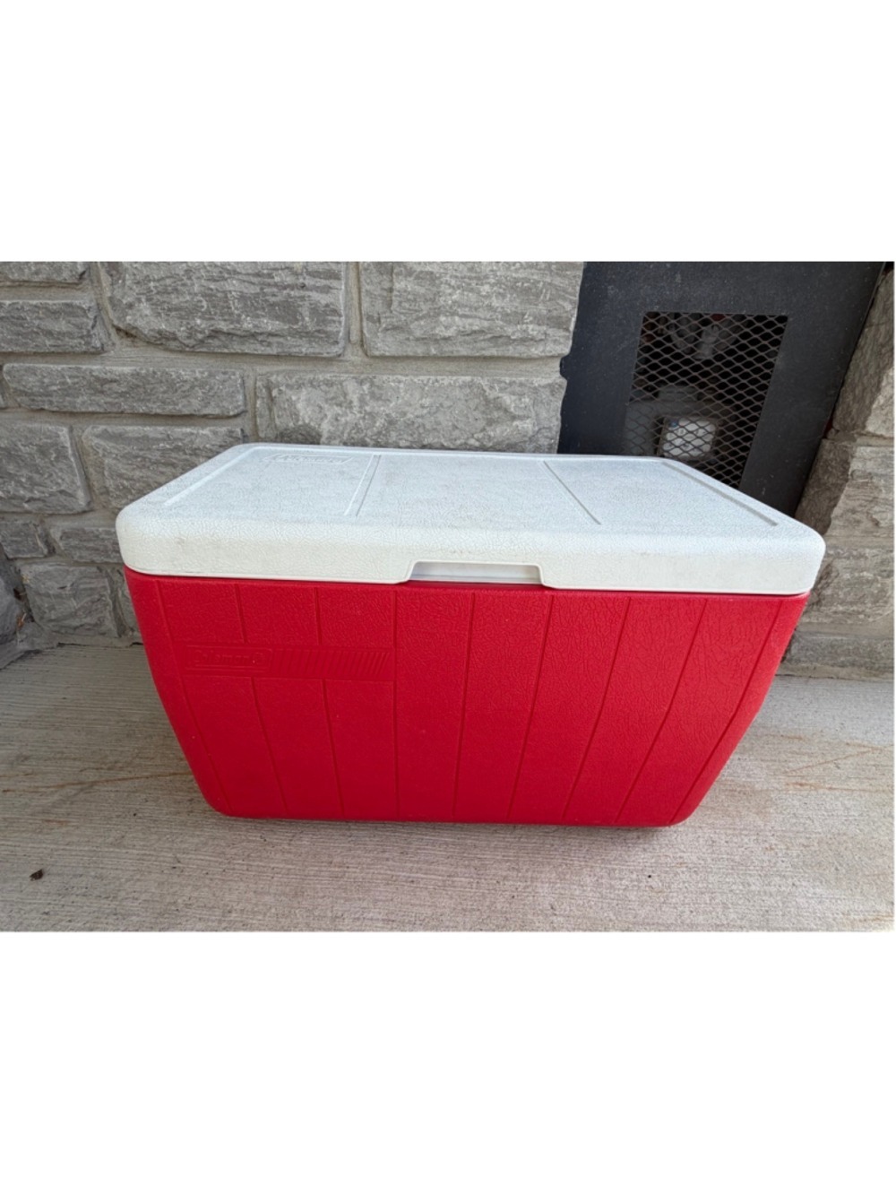 Coleman Red and White Cooler One Size